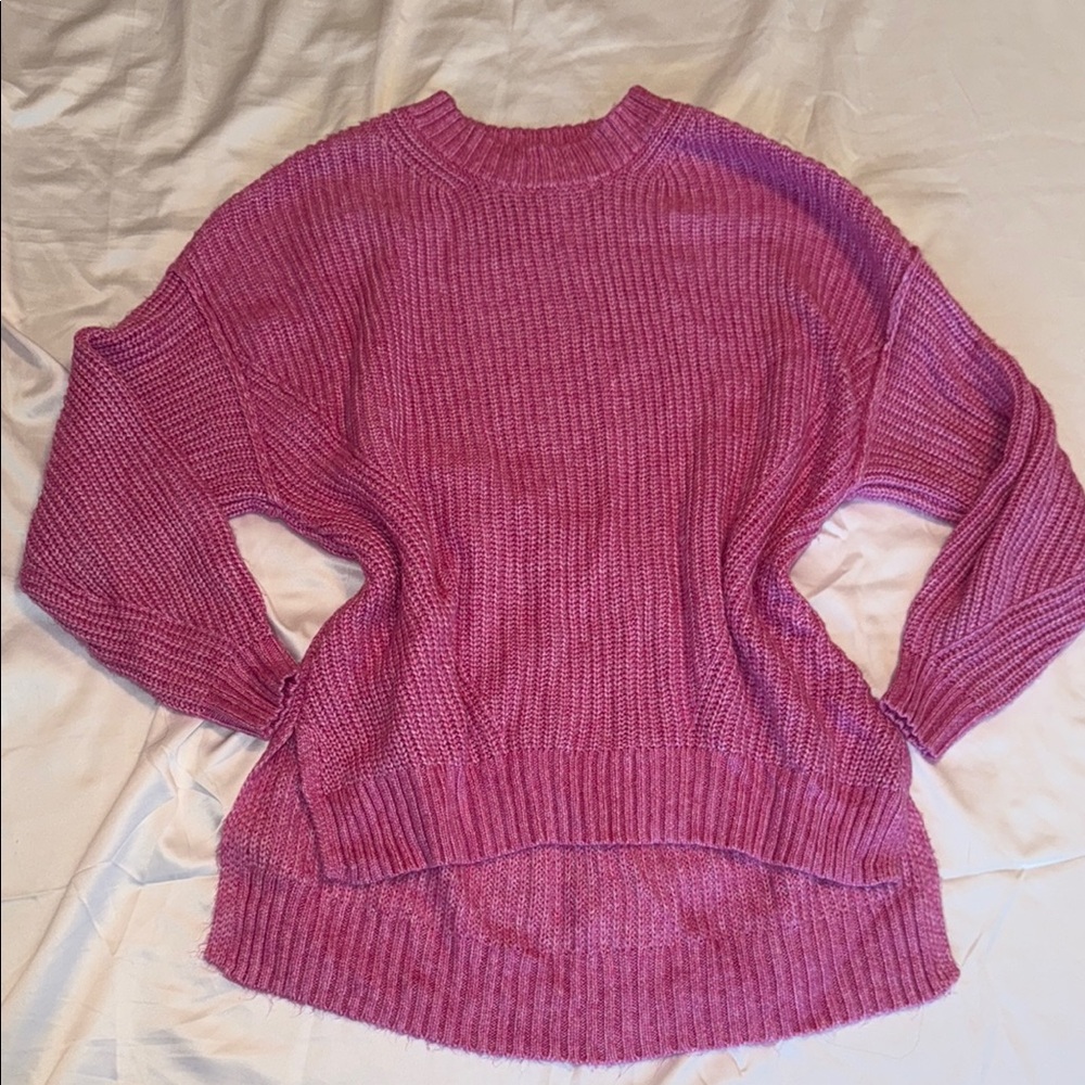 American Eagle Pink Crew Neck Sweater
